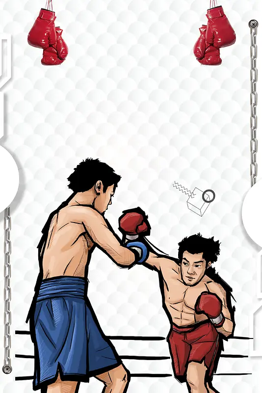 拳击运动海报背景