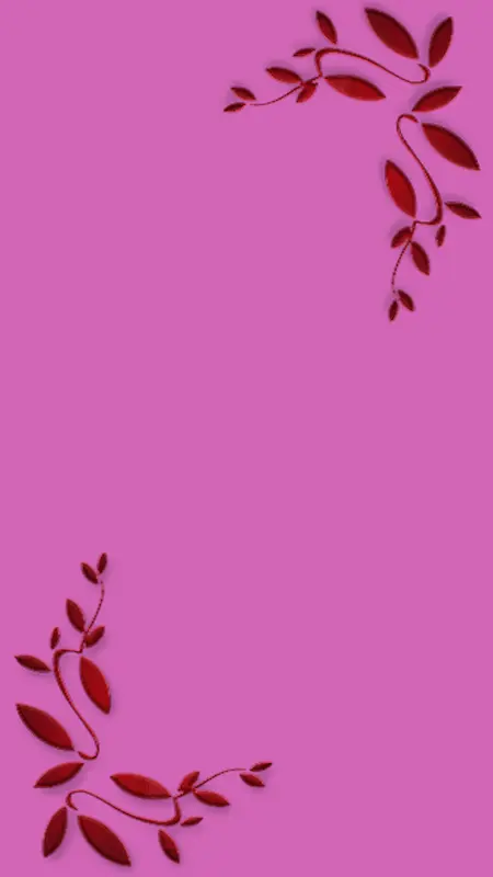 紫色花纹树叶H5背景