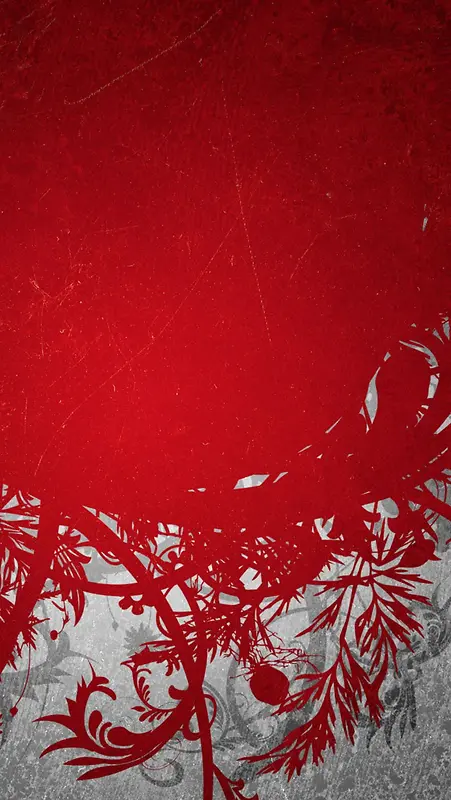 纹理红色渐变底纹白花曲线H5背景素材