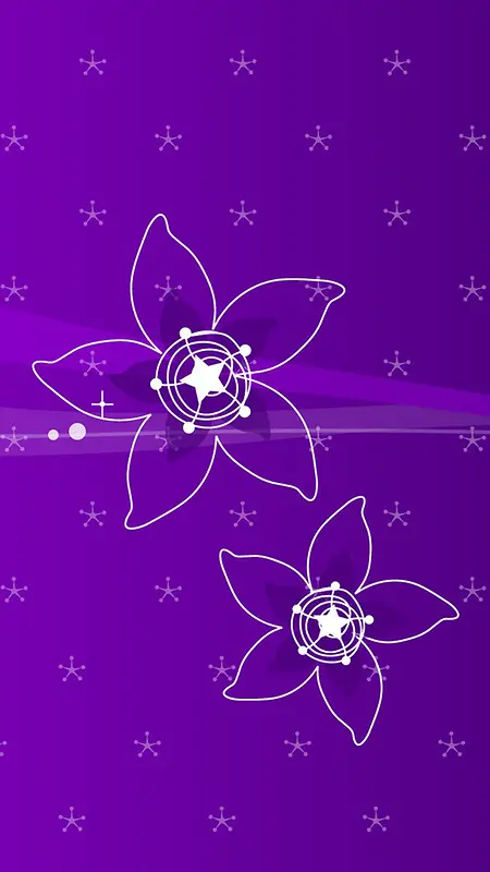 紫色花立体背景图