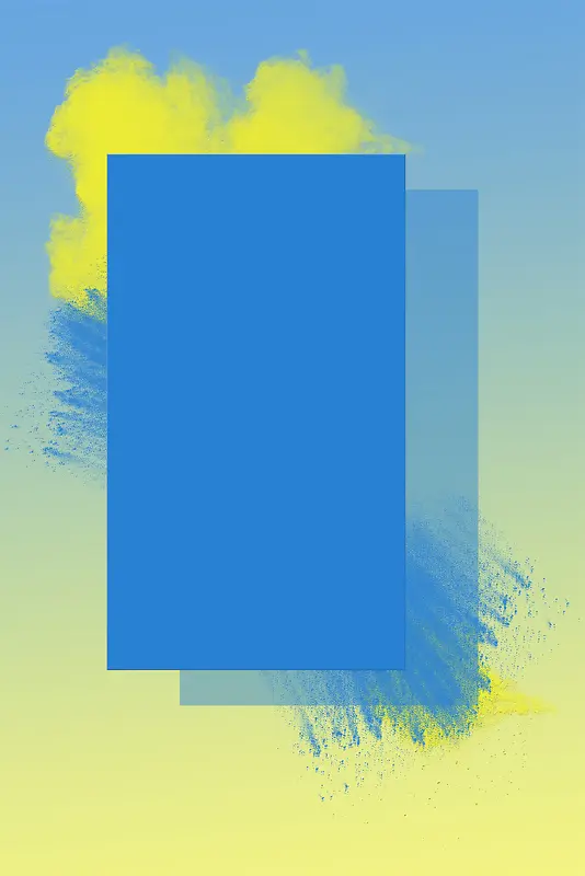 蓝色水彩质感纹理海报设计背景