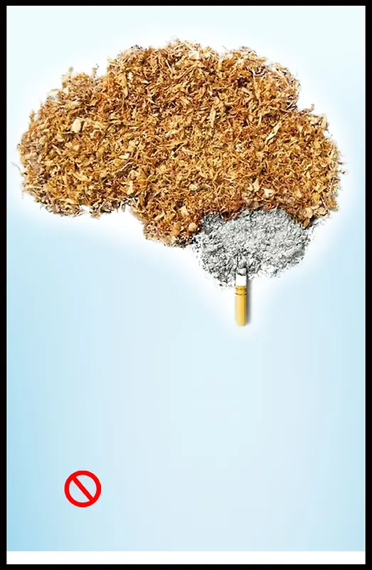 世界无烟日烟草创意公益广告背景
