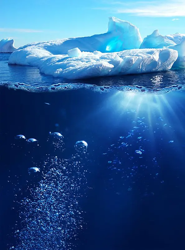冰水下的世界背景