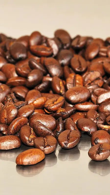 深色咖啡豆质感摄影H5背景