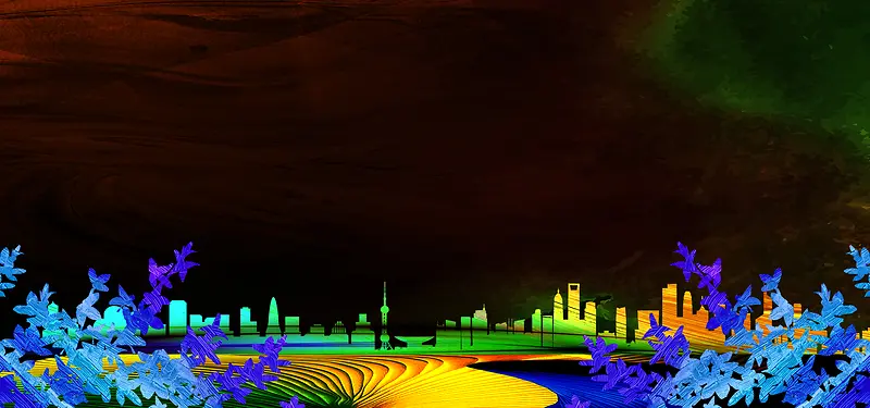 商业科技蓝色背景
