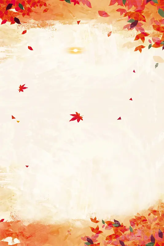 秋风落叶质感漂浮背景素材