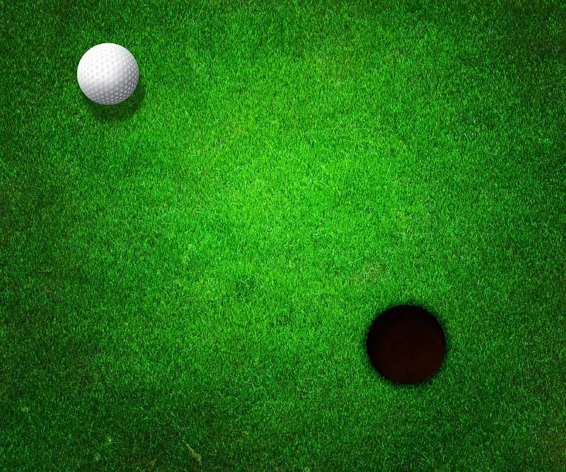 高尔夫球绿色草坪背景素材