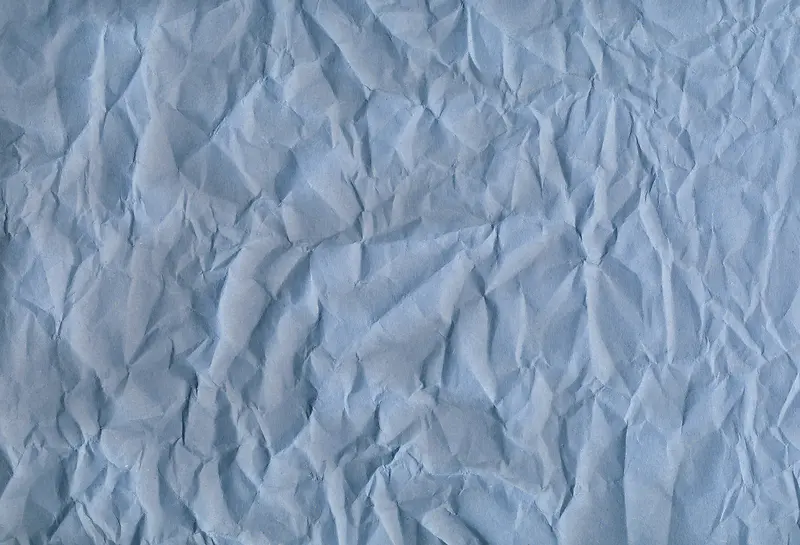 蓝色褶皱纸张底纹