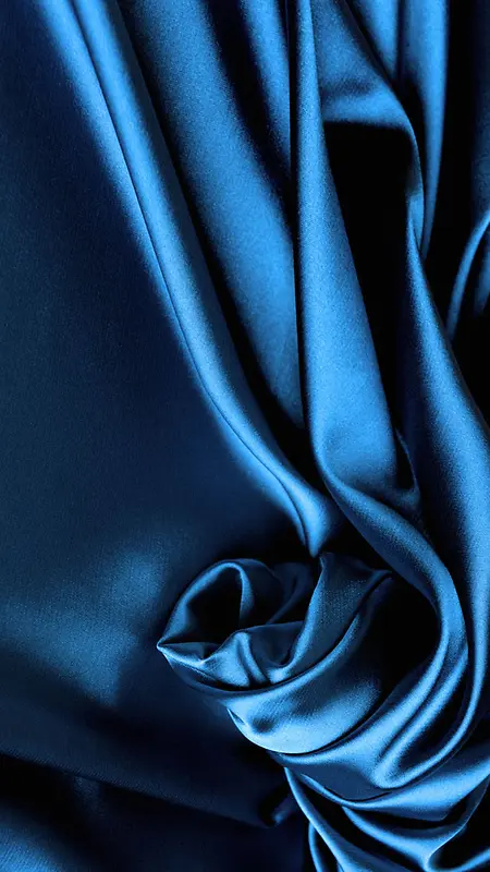 蓝色丝绸H5背景