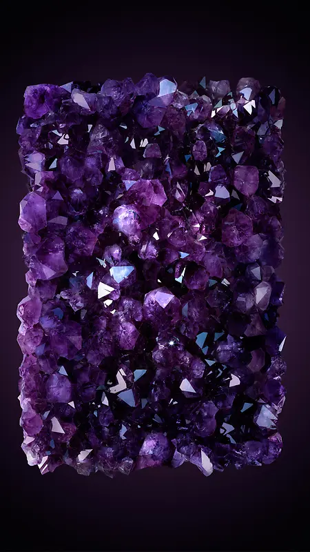 紫色水晶黑色H5背景