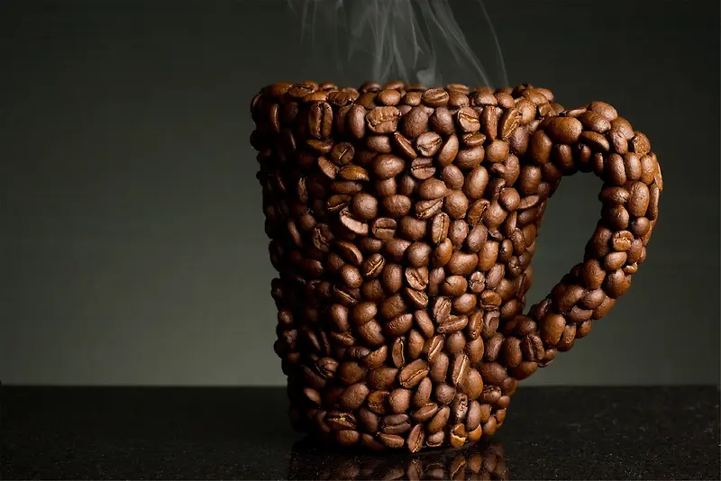创意咖啡豆图