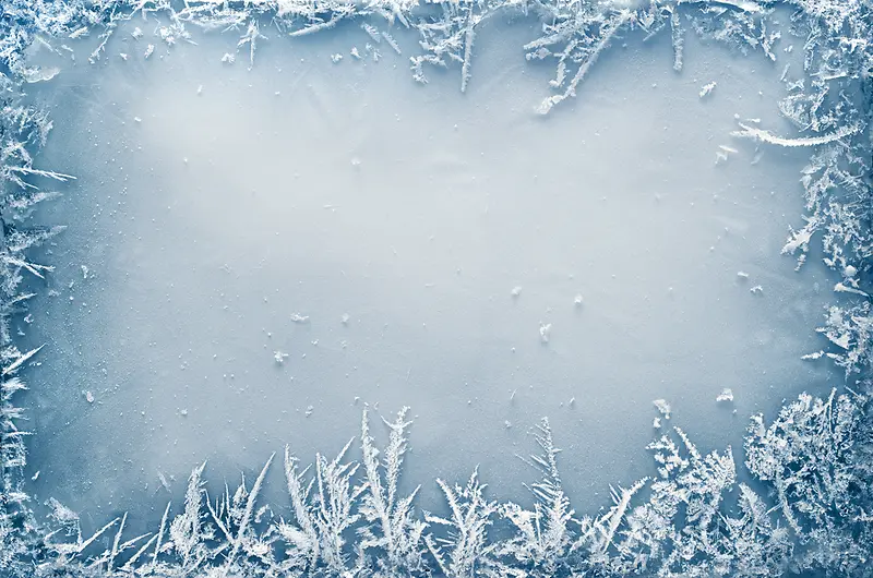 蓝色简约雪花图案样式冬季电商优惠促销背景设计