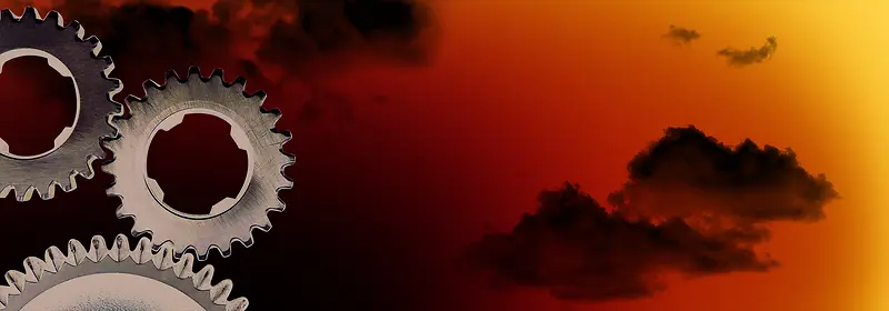 齿轮创意banner背景