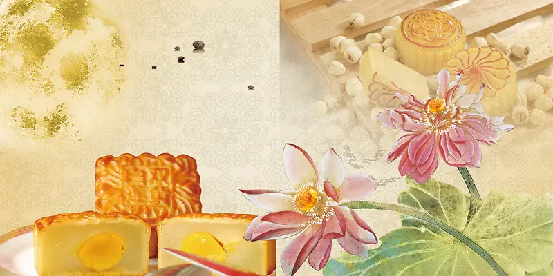 中国风美食矢量素材海报画册