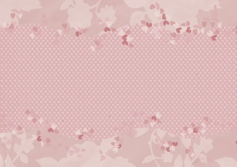 粉红色清新花纹卡片邀请函背景素材