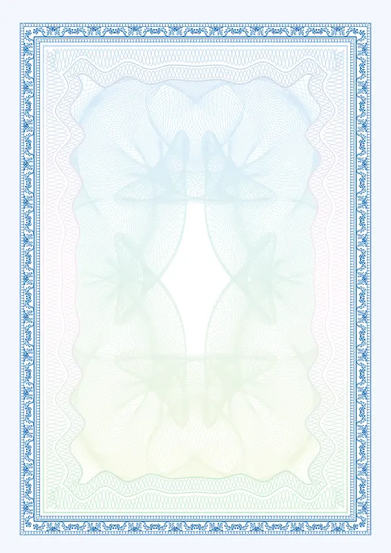 蓝色花纹古典展板背景