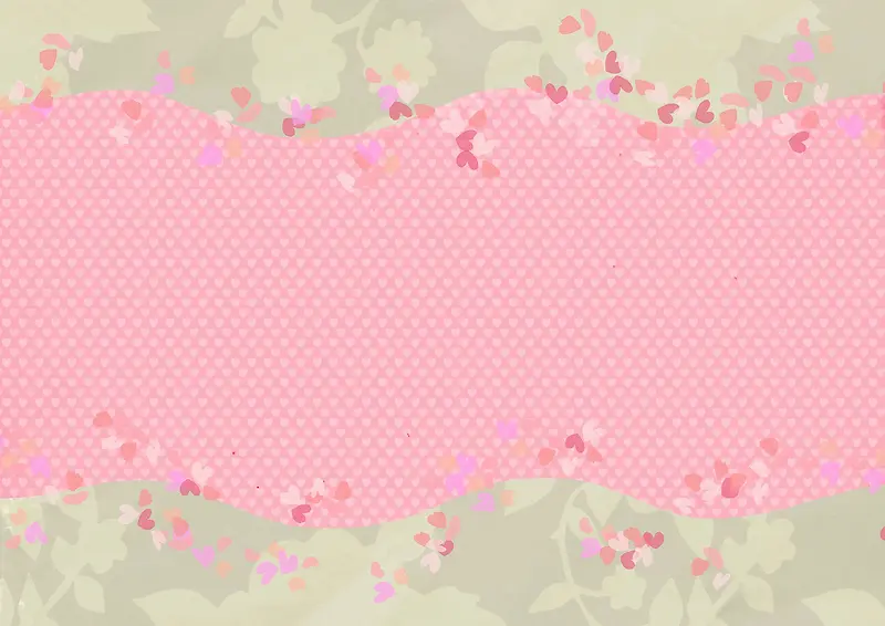 粉色花朵图案海报背景素材