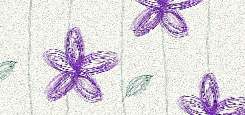 少女花朵花纹纹理图