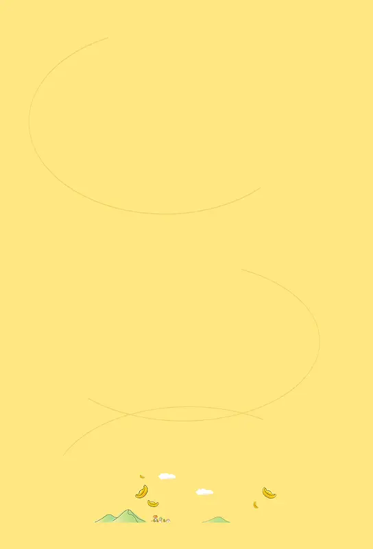 曲线线条黄色背景装饰
