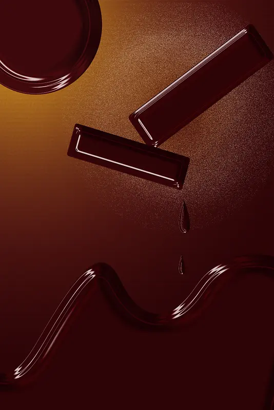 简约质感巧克力广告设计