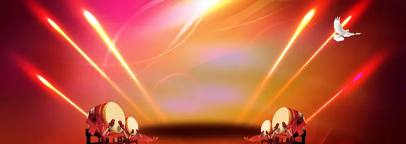 梦幻新年banner背景