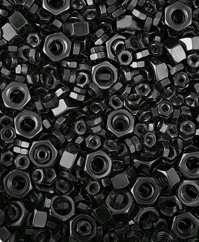 黑色重金属螺圈质感背景图