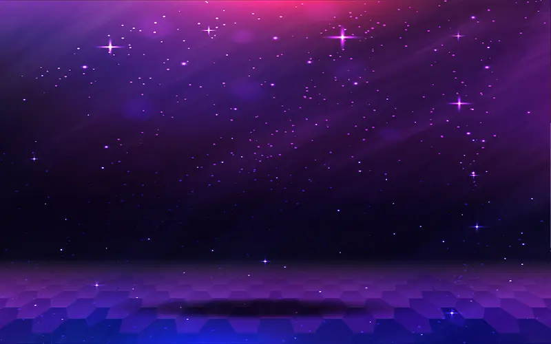紫色梦幻星空背景素材