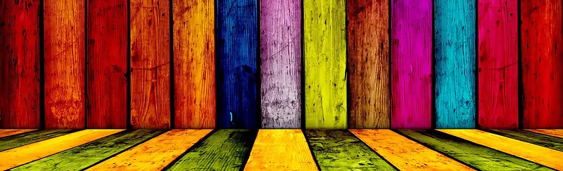 色彩酷炫木板背景