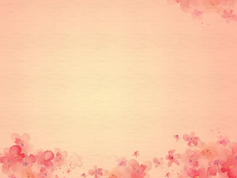 粉色梦幻手绘花朵情人节美妆婚庆背景素材