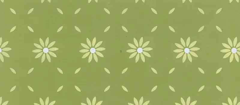 绿色印花花朵背景