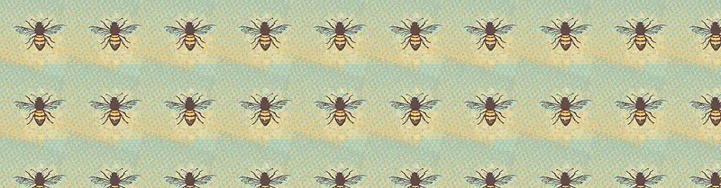 蜜蜂图案banner