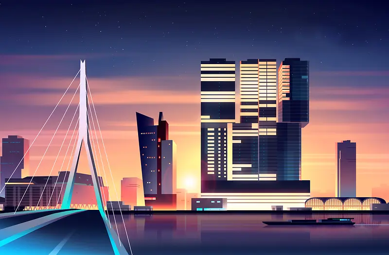 高清城市背景图
