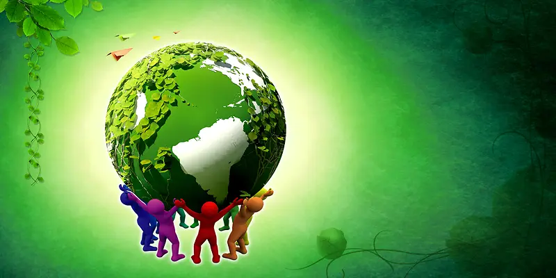 创意保护环境保护地球公益海报背景素材