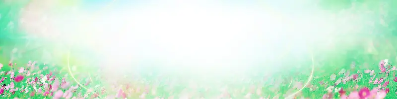 女装清新花卉唯美背景banner