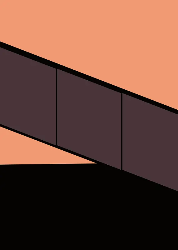 扁平化几何边框背景模版