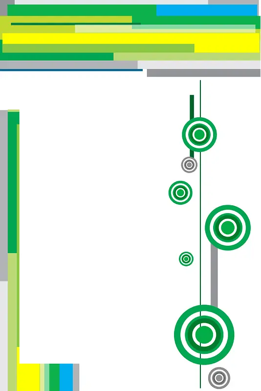 绿色圆圈几何创意海报背景