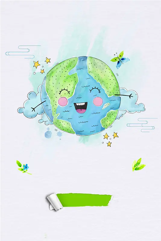 世地球日环保公益宣传海报