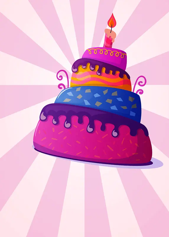 粉色蛋糕背景素材