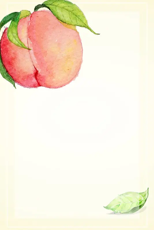 水果桃子海报背景