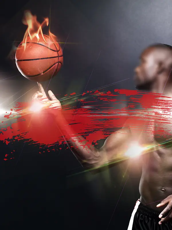 篮球训练营海报背景素材