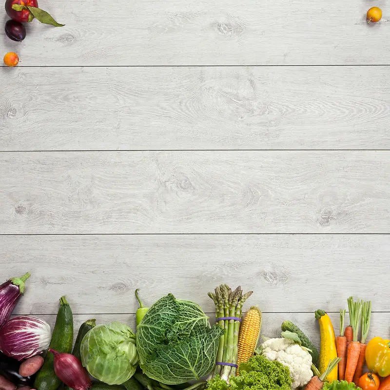 木板蔬菜背景