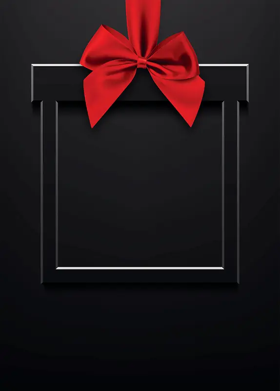黑色简约情人节红色蝴蝶节礼盒背景