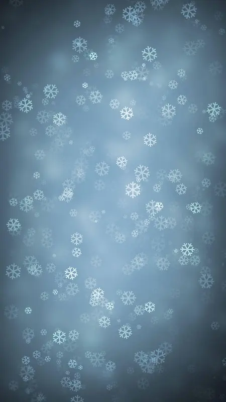 蓝色雪花元素背景