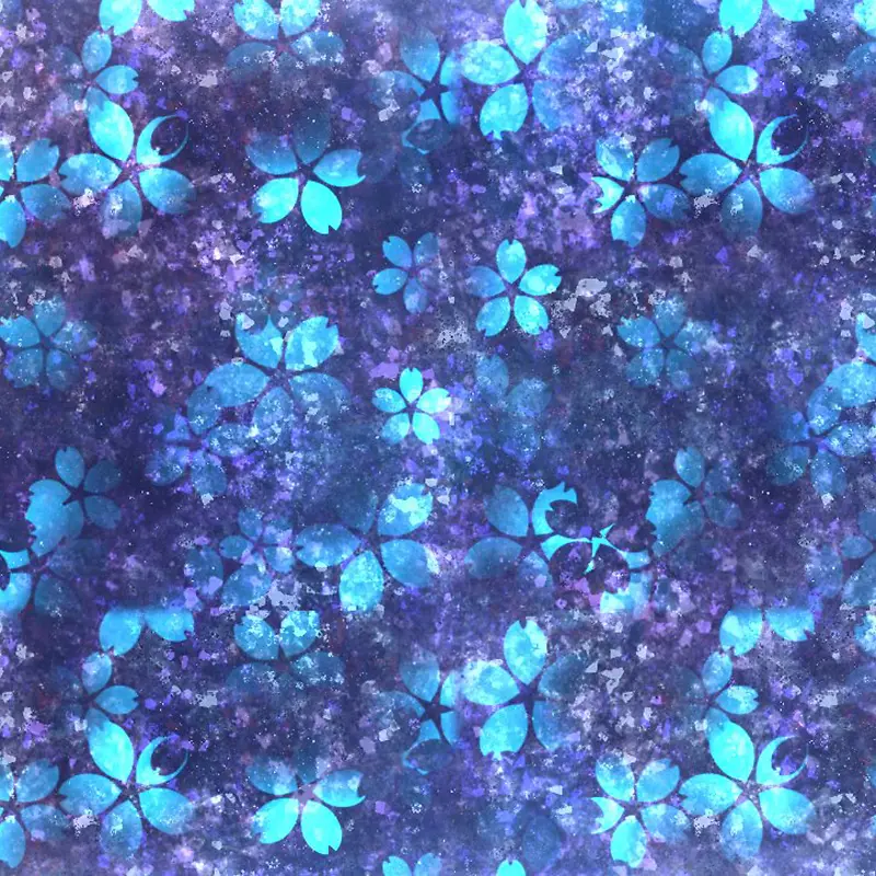 紫底蓝花梦幻纹理背景