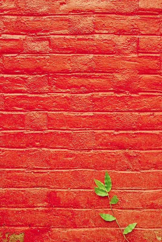红色水彩质感墙面纹理海报设计背景