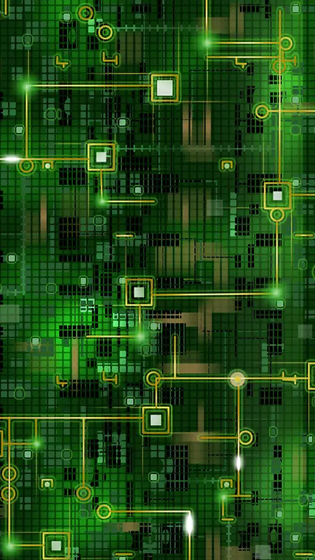 数字矩阵绿色科技数据h5素材背景