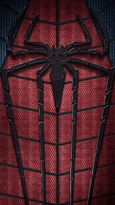 黑红纹理质感蜘蛛H5背景