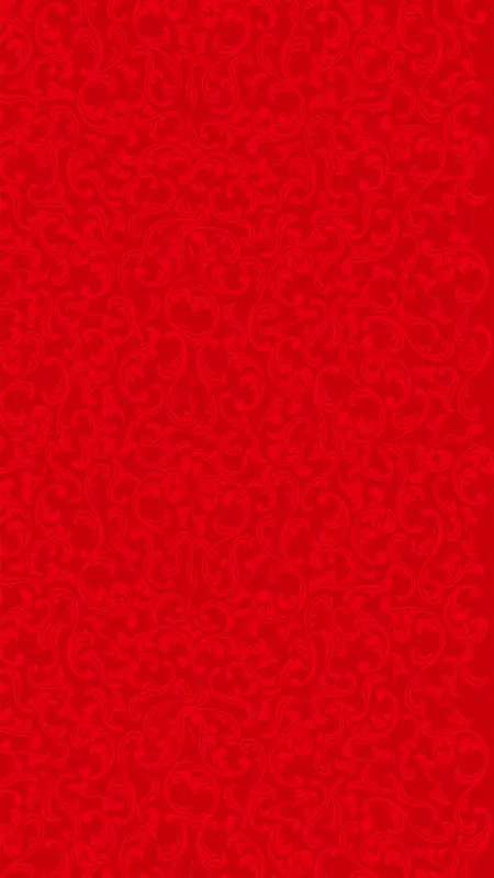 红色华丽欧式花纹H5背景素材