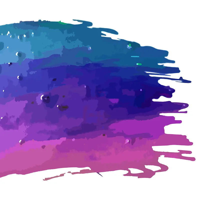 蓝紫色水彩渐变笔刷质感背景素材