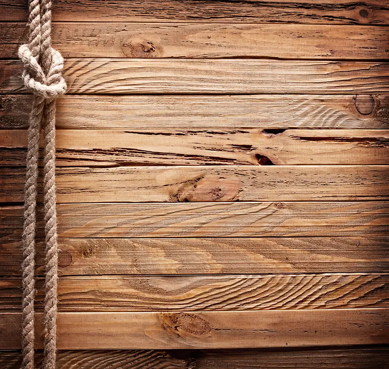 木板与绳子背景素材